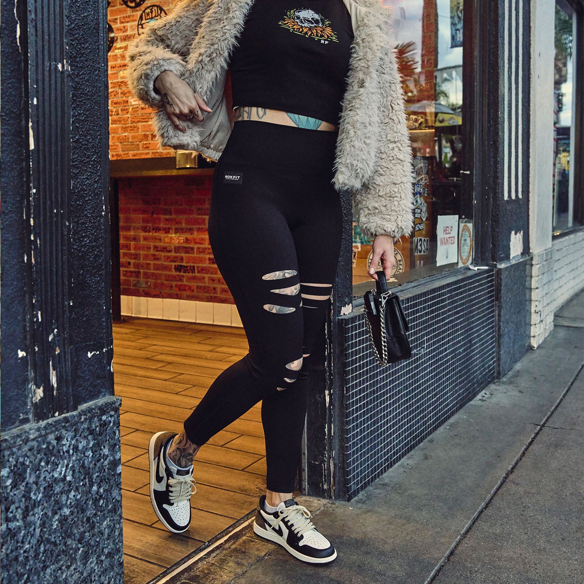 Laser cut Leggings F233