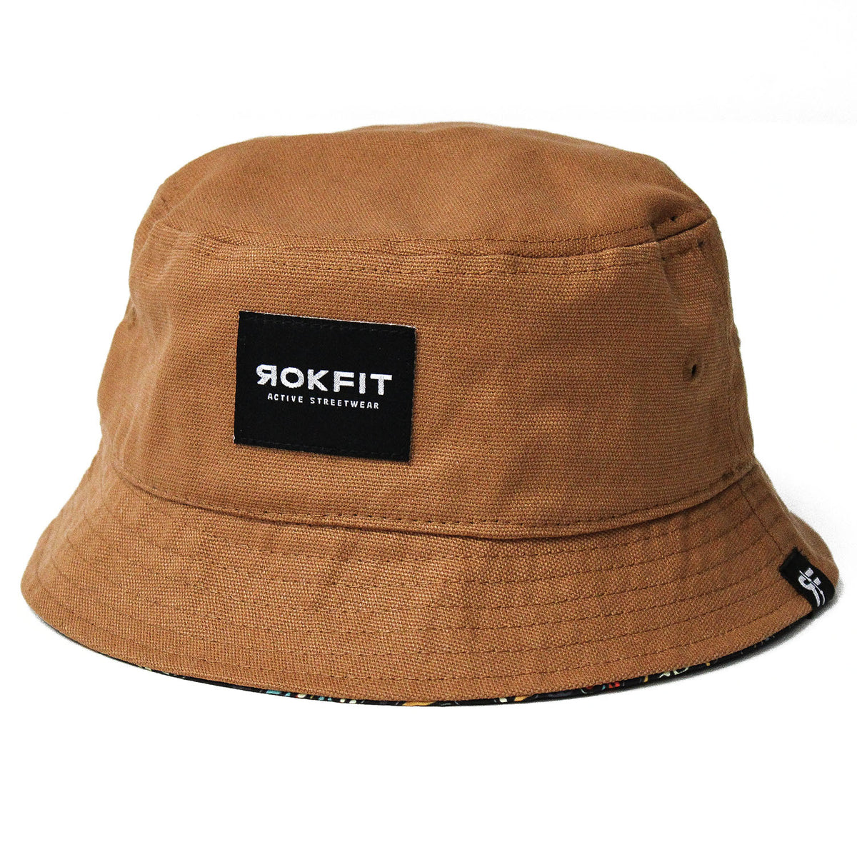 Hard Rock Cafe New York Khaki Bucket Hat S/M RokFit Canvas Bucket Hat - Worker Brown main image 3