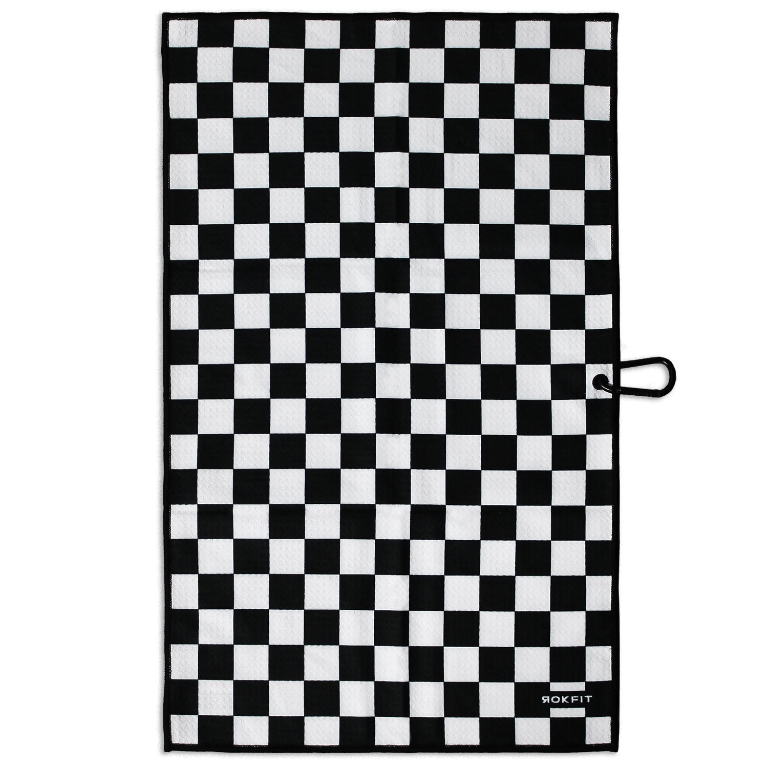 Front view of Utility Towel with 'Checker' graphic