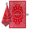 Utility Towel - Paisley Red