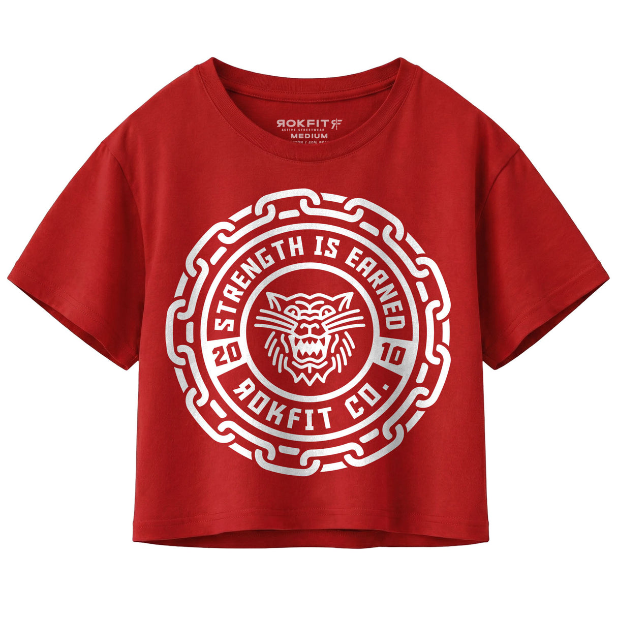 Strength Is Earned Badge - Crop Top