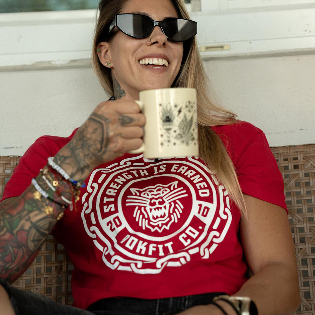 Strength Is Earned Badge - Crop Top