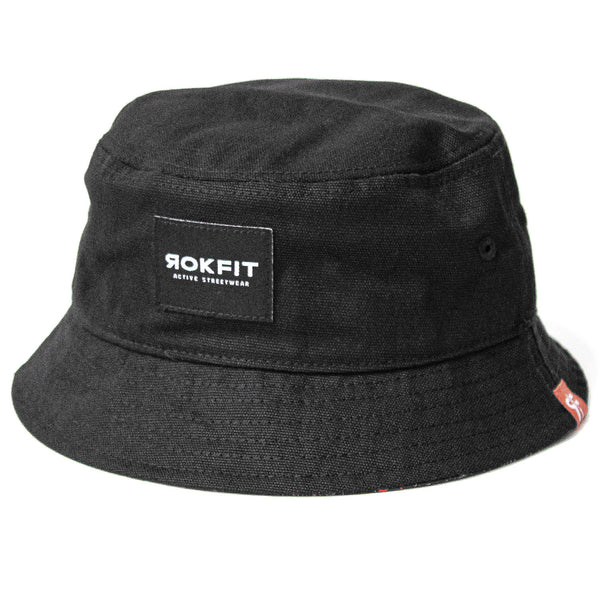 RokFit Canvas Bucket Hat - Black Canvas