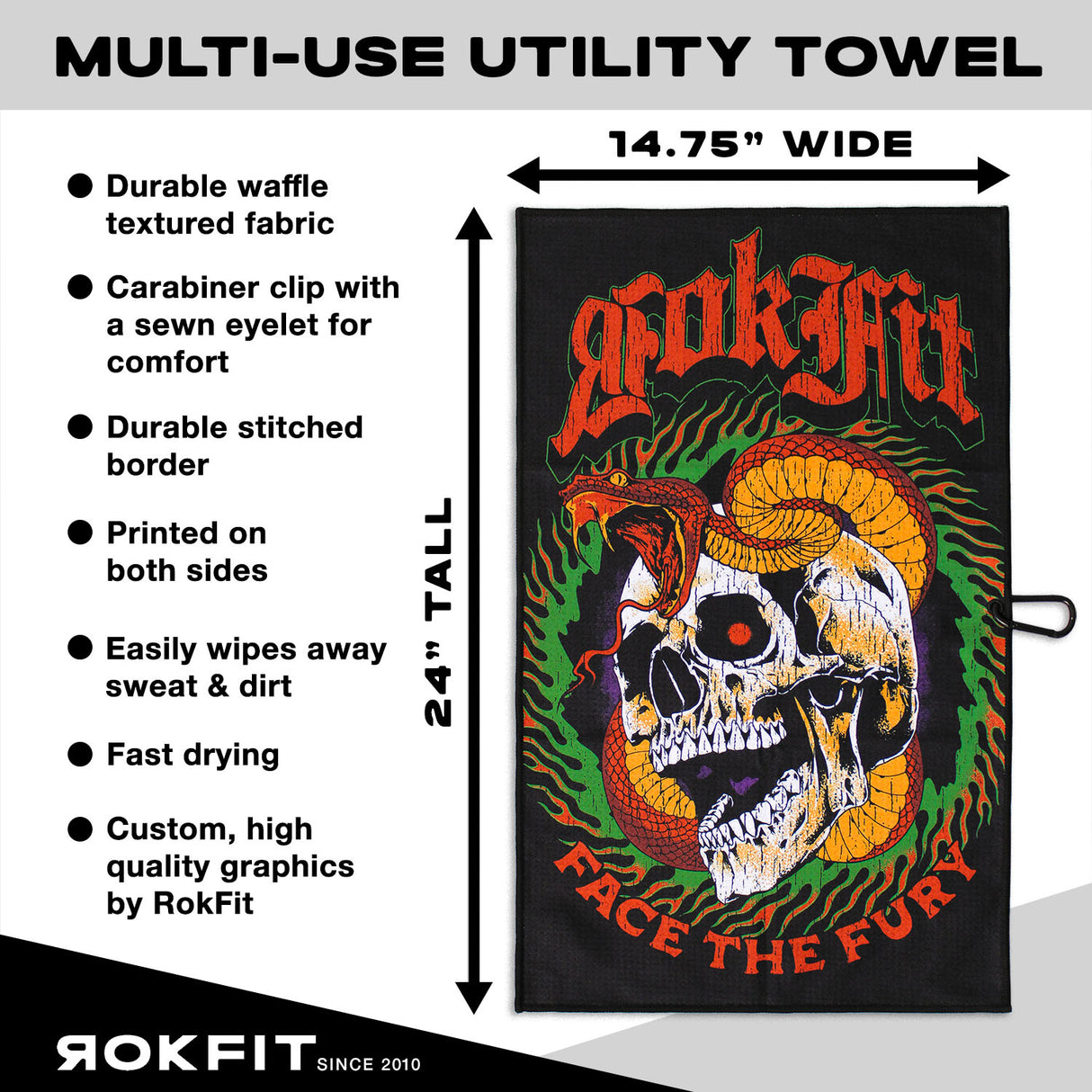 Utility Towel - Face The Fury
