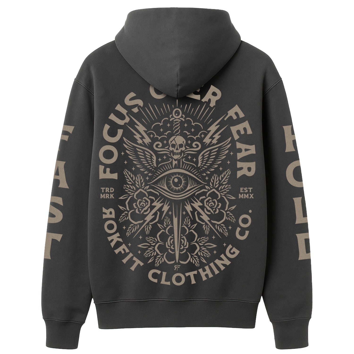 Focus Over Fear Hoodie – Heavyweight Oversized Hoodie | RokFit