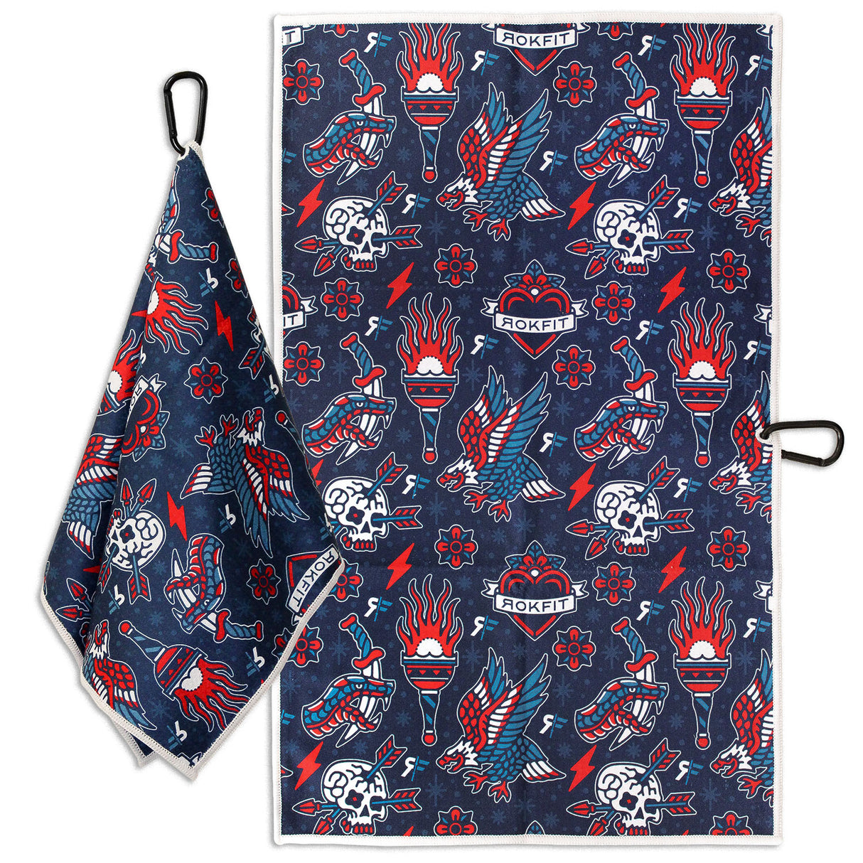 Utility Towel - Red, White & Blue Flash