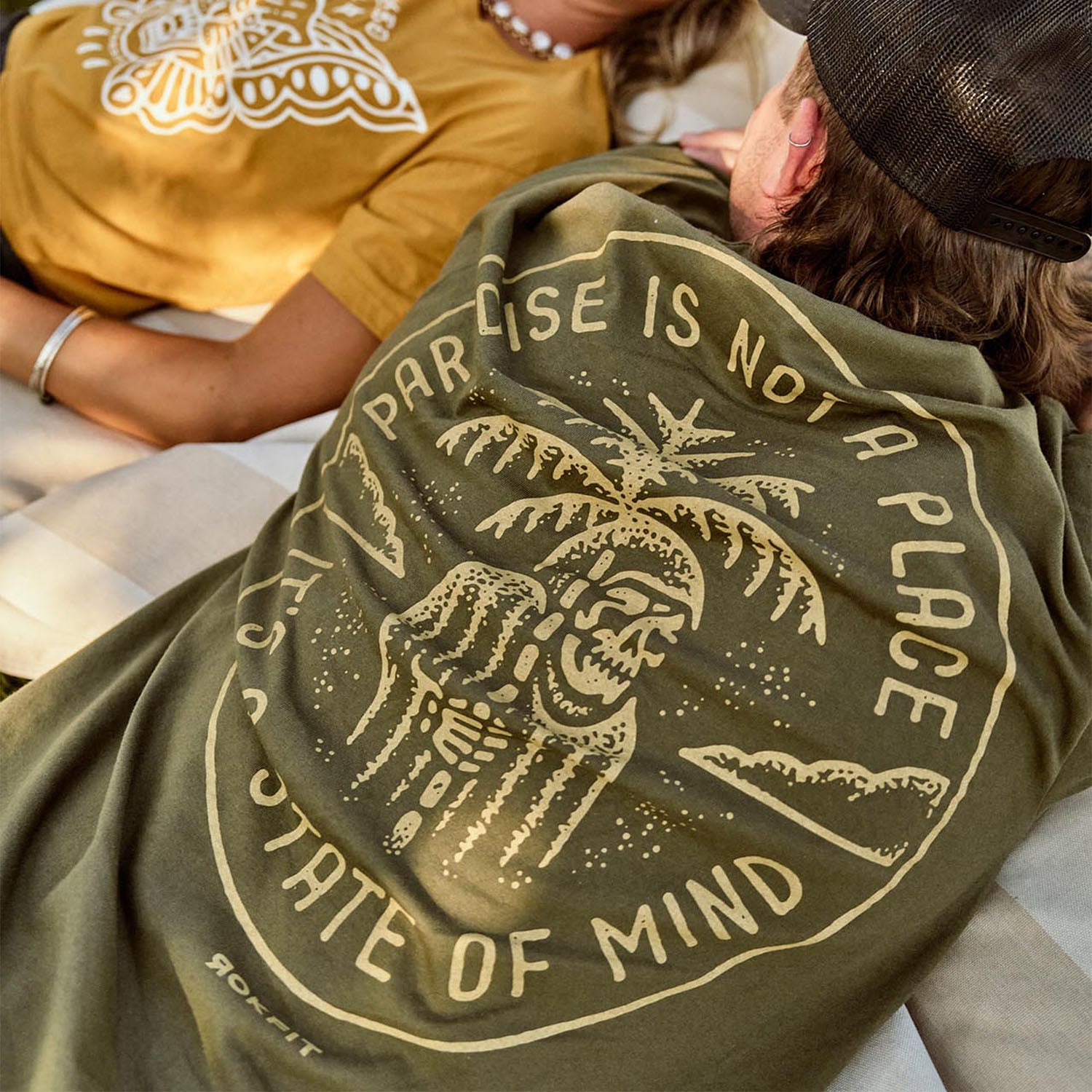 Paradise is a state of mind' - Oversized Street Tee by RokFit