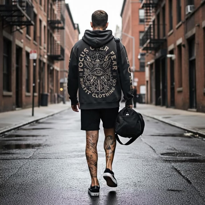 Focus Over Fear Pullover Hoodie