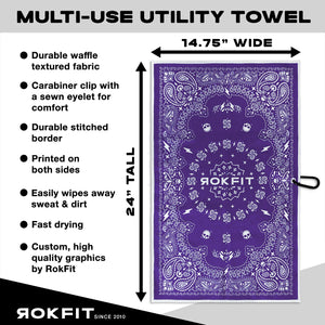 Utility Towel - Paisley Purple