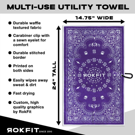 Utility Towel - Paisley Purple