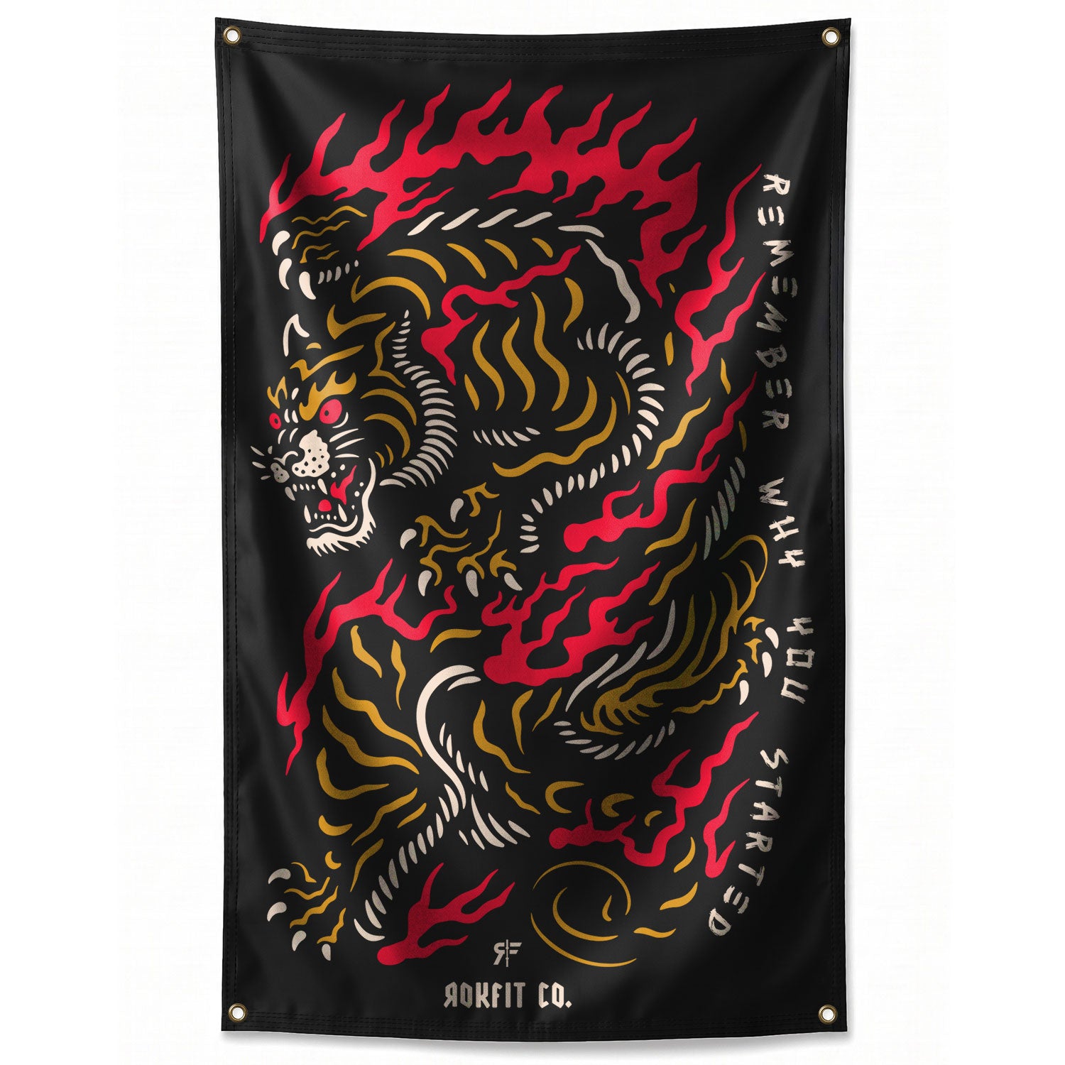Utility Gym Flag | Double-Sided Garage Gym Banner | RokFit