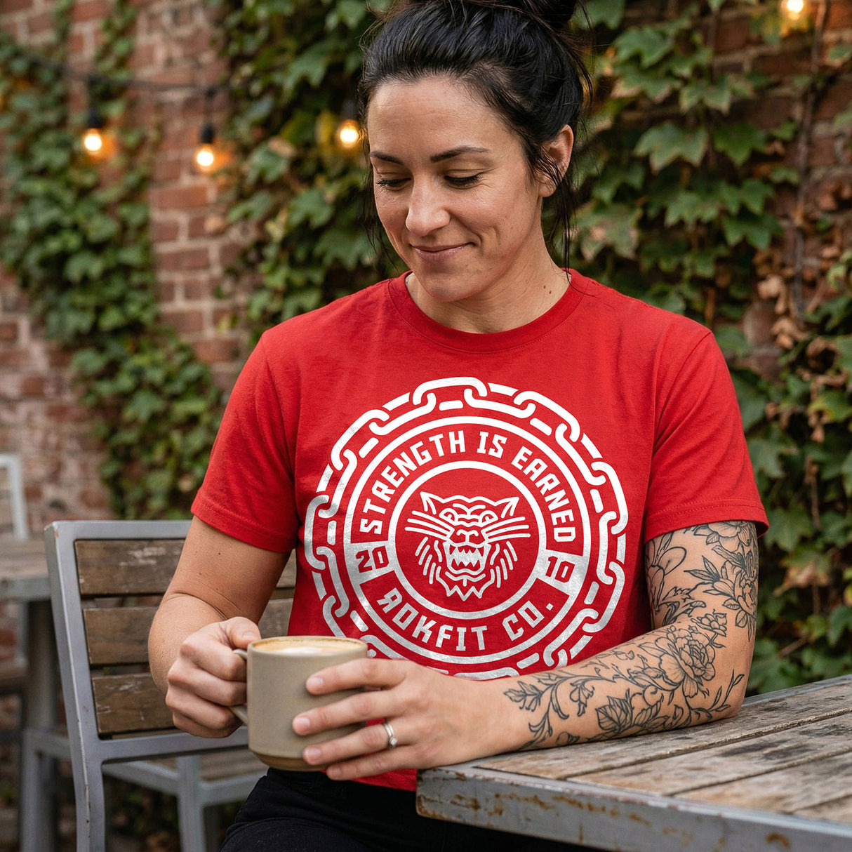 Strength Is Earned Badge - Crop Top