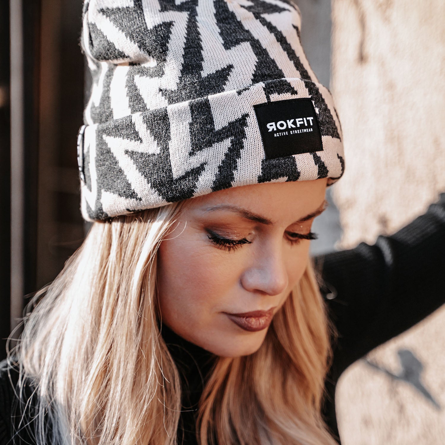 RokFit - Volt Pattern - Cuffed, Knit Beanie